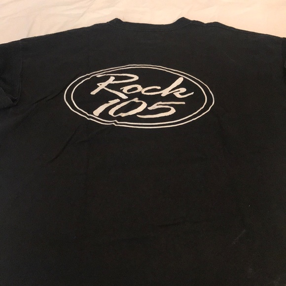 Vintage Reebok Black Tuxedo/Rock 105 Tee 2XL - Picture 3 of 3